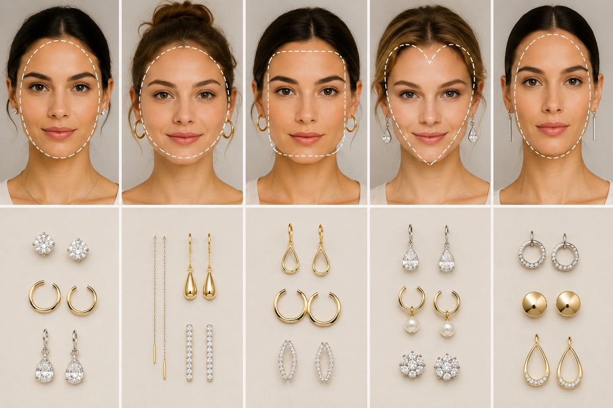Welche Ohrringe passen zu meiner Gesichtsform?