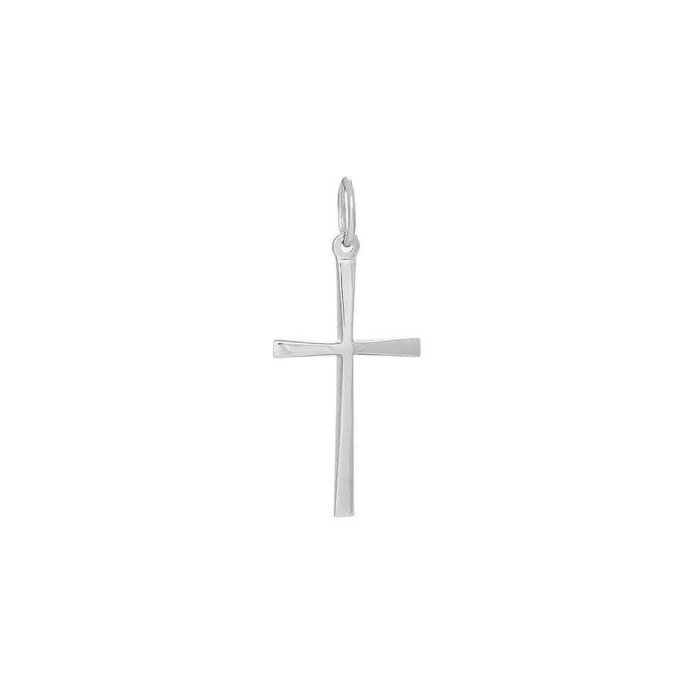 Dieser zierliche Kreuzanhänger aus 925 Sterling Silber, wahlweise silberfarben oder vergoldet, ist ein minimalistischer Halsschmuck für Damen und Herren, die ihren Glauben dezent im Alltag und zu besonderen Anlässen zeigen möchten.