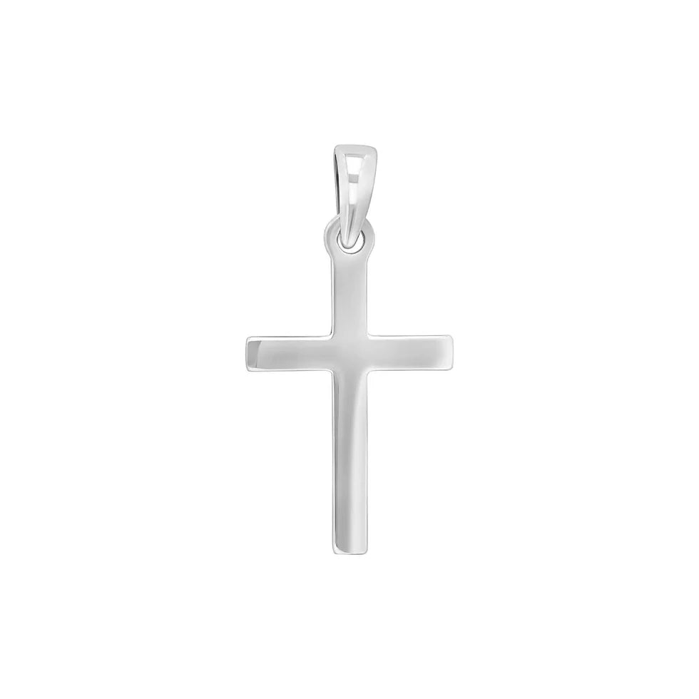 Dieser zierliche Kreuzanhänger aus 925 Sterling Silber, wahlweise silberfarben oder vergoldet, ist ein minimalistischer Halsschmuck für Damen und Herren, die ihren Glauben dezent im Alltag und zu besonderen Anlässen zeigen möchten.