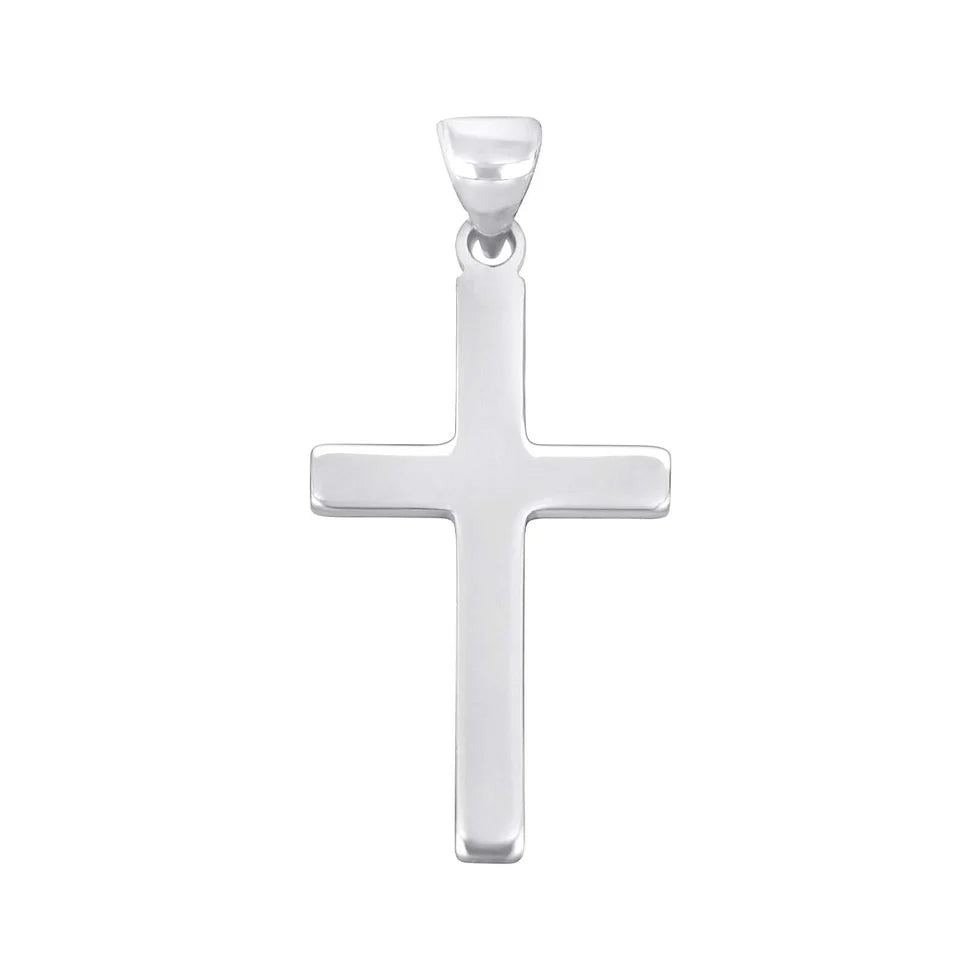 Dieser zierliche Kreuzanhänger aus 925 Sterling Silber, wahlweise silberfarben oder vergoldet, ist ein minimalistischer Halsschmuck für Damen und Herren, die ihren Glauben dezent im Alltag und zu besonderen Anlässen zeigen möchten.