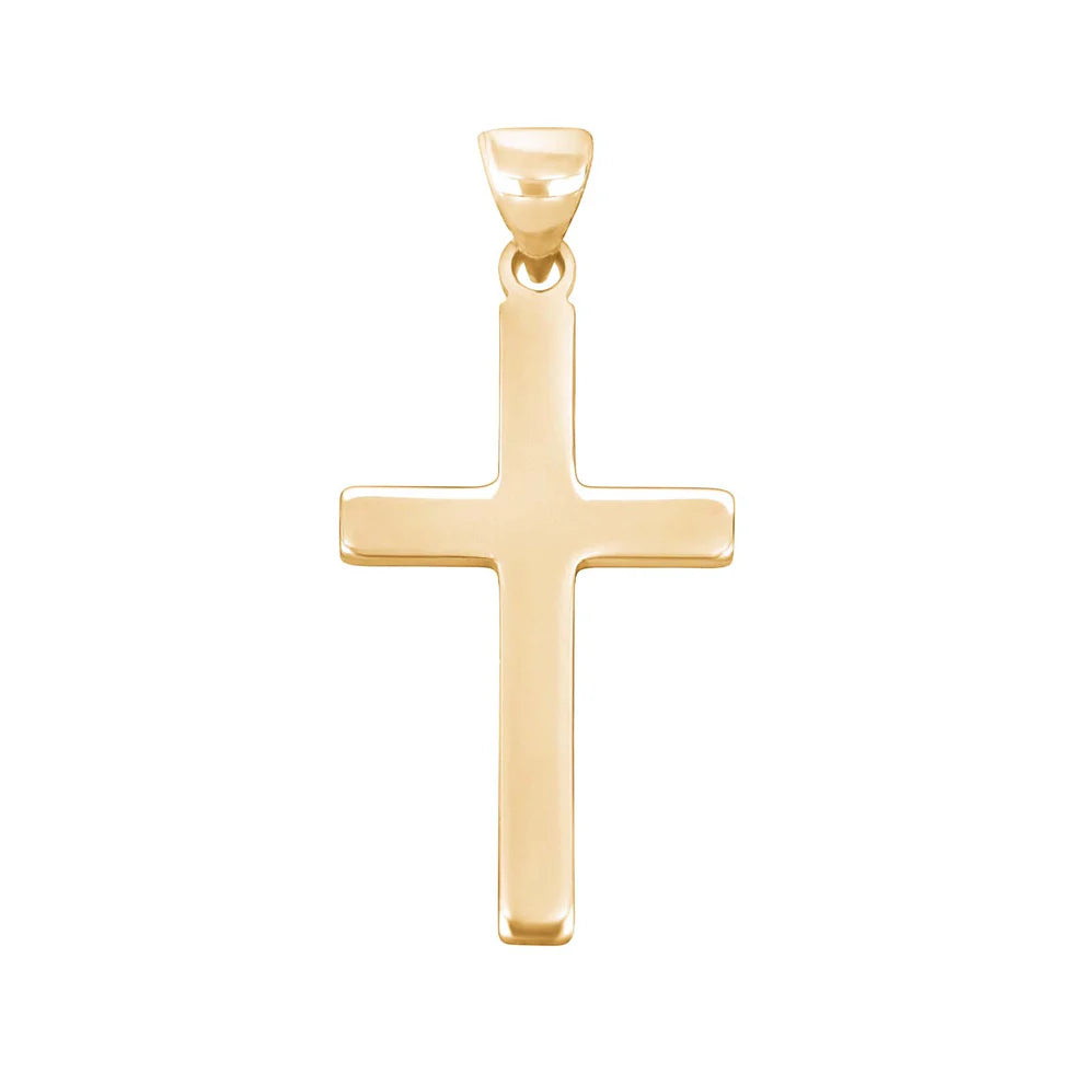 Dieser zierliche Kreuzanhänger aus 925 Sterling Silber, wahlweise silberfarben oder vergoldet, ist ein minimalistischer Halsschmuck für Damen und Herren, die ihren Glauben dezent im Alltag und zu besonderen Anlässen zeigen möchten.