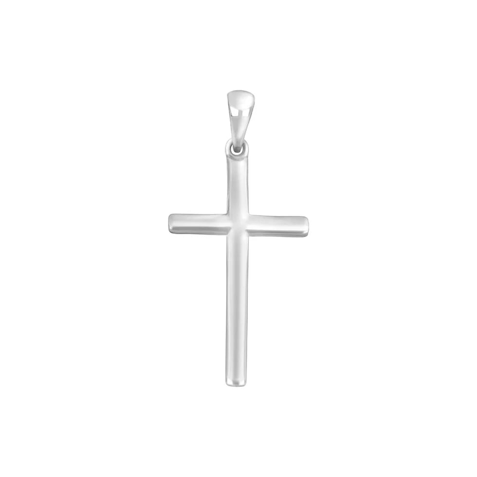 Dieser zierliche Kreuzanhänger aus 925 Sterling Silber, wahlweise silberfarben oder vergoldet, ist ein minimalistischer Halsschmuck für Damen und Herren, die ihren Glauben dezent im Alltag und zu besonderen Anlässen zeigen möchten.