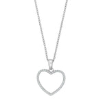 Filigrane Herz-Ohrstecker aus 925 Sterling Silber mit funkelnden Steinen, wahlweise in Silber, vergoldet oder rosévergoldet, ideal für stilbewusste Frauen.