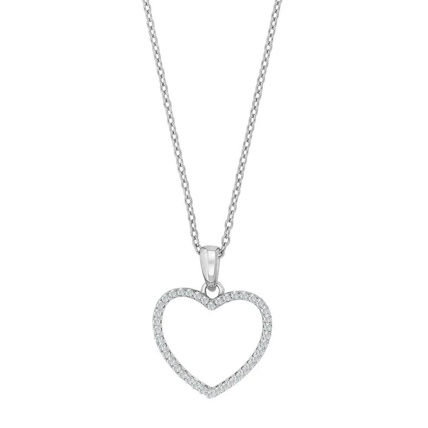 Filigrane Herz-Ohrstecker aus 925 Sterling Silber mit funkelnden Steinen, wahlweise in Silber, vergoldet oder rosévergoldet, ideal für stilbewusste Frauen.