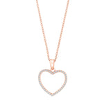 Filigrane Herz-Ohrstecker aus 925 Sterling Silber mit funkelnden Steinen, wahlweise in Silber, vergoldet oder rosévergoldet, ideal für stilbewusste Frauen.
