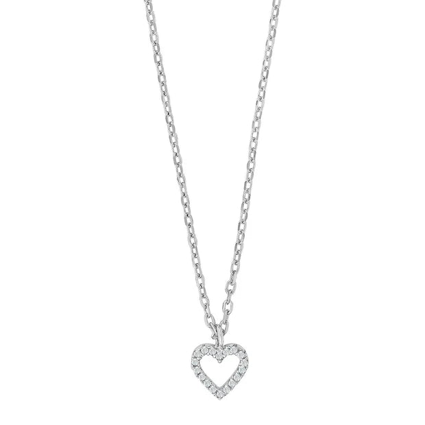 Filigrane Herz-Ohrstecker aus 925 Sterling Silber mit funkelnden Steinen, wahlweise in Silber, vergoldet oder rosévergoldet, ideal für stilbewusste Frauen.