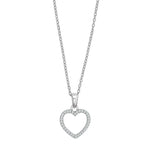 Filigrane Herz-Ohrstecker aus 925 Sterling Silber mit funkelnden Steinen, wahlweise in Silber, vergoldet oder rosévergoldet, ideal für stilbewusste Frauen.