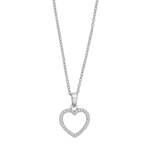 Filigrane Herz-Ohrstecker aus 925 Sterling Silber mit funkelnden Steinen, wahlweise in Silber, vergoldet oder rosévergoldet, ideal für stilbewusste Frauen.