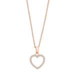 Filigrane Herz-Ohrstecker aus 925 Sterling Silber mit funkelnden Steinen, wahlweise in Silber, vergoldet oder rosévergoldet, ideal für stilbewusste Frauen.