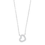 Zarte Kinderkette aus 925 Silber mit funkelndem Herzanhänger – hautfreundlich, leicht und ideal als liebevolles Geschenk für kleine Prinzessinnen.