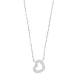 Zarte Kinderkette aus 925 Silber mit funkelndem Herzanhänger – hautfreundlich, leicht und ideal als liebevolles Geschenk für kleine Prinzessinnen.