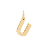 Der Schmuckanhänger in Buchstabenform besteht aus poliertem 925 Sterling Silber, ist schlicht und modern gestaltet und eignet sich ideal als persönlicher Halsschmuck für Damen, Jugendliche und Kinder.