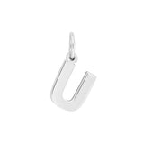 Der Schmuckanhänger in Buchstabenform besteht aus poliertem 925 Sterling Silber, ist schlicht und modern gestaltet und eignet sich ideal als persönlicher Halsschmuck für Damen, Jugendliche und Kinder.