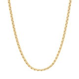 Goldene Herren-Königskette aus 316L Edelstahl, IPG-vergoldet, hochglanzpoliert; verstellbare Länge 55+5 cm, freigestelltes Produktfoto auf weißem Hintergrund.