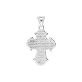 Der Kreuzanhänger zeigt ein fein graviertes, orthodox inspiriertes Kreuz aus 925 Sterling Silber, wahlweise gelbvergoldet, und eignet sich als dezent religiöser Schmuck für gläubige Damen und Herren.