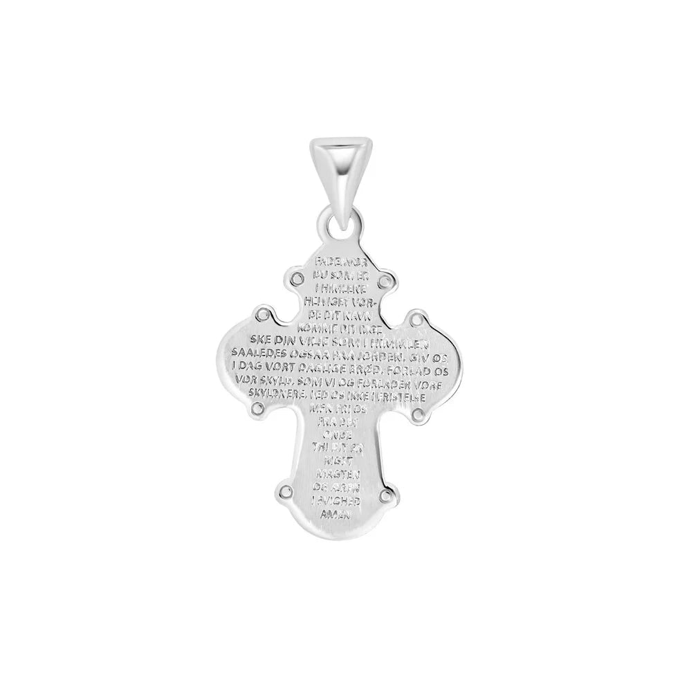 Der Kreuzanhänger zeigt ein fein graviertes, orthodox inspiriertes Kreuz aus 925 Sterling Silber, wahlweise gelbvergoldet, und eignet sich als dezent religiöser Schmuck für gläubige Damen und Herren.