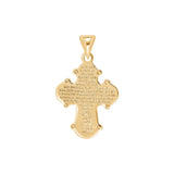 Der Kreuzanhänger zeigt ein fein graviertes, orthodox inspiriertes Kreuz aus 925 Sterling Silber, wahlweise gelbvergoldet, und eignet sich als dezent religiöser Schmuck für gläubige Damen und Herren.