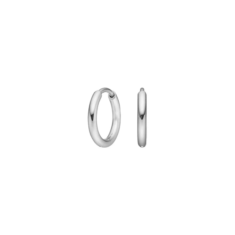 Diese minimalistischen Creolen aus Titan in Silber oder vergoldet überzeugen mit glatter Oberfläche, leichtem Tragegefühl und sicherem Klickverschluss – ideal für Damen und Herren im Alltag.