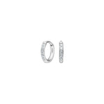 Elegante Creolen-Ohrringe aus Titan in Silber oder vergoldet mit funkelndem Zirkonia-Steinbesatz, ideal für stilbewusste Damen und als Geschenk.