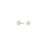 Diese feinen Damen-Ohrstecker aus 925 Sterling Silber mit funkelndem Zirkonia in filigraner Sternfassung sind ein eleganter Schmuckklassiker für stilbewusste Frauen.