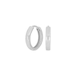 Schlichte Creolen-Ohrringe aus 925 Sterling Silber, wahlweise vergoldet, in glänzendem Minimal-Design für Damen und Teens – ideal für Alltag und elegante Anlässe.