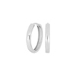 Schlichte Creolen-Ohrringe aus 925 Sterling Silber, wahlweise vergoldet, in glänzendem Minimal-Design für Damen und Teens – ideal für Alltag und elegante Anlässe.