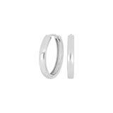 Schlichte Creolen-Ohrringe aus 925 Sterling Silber, wahlweise vergoldet, in glänzendem Minimal-Design für Damen und Teens – ideal für Alltag und elegante Anlässe.