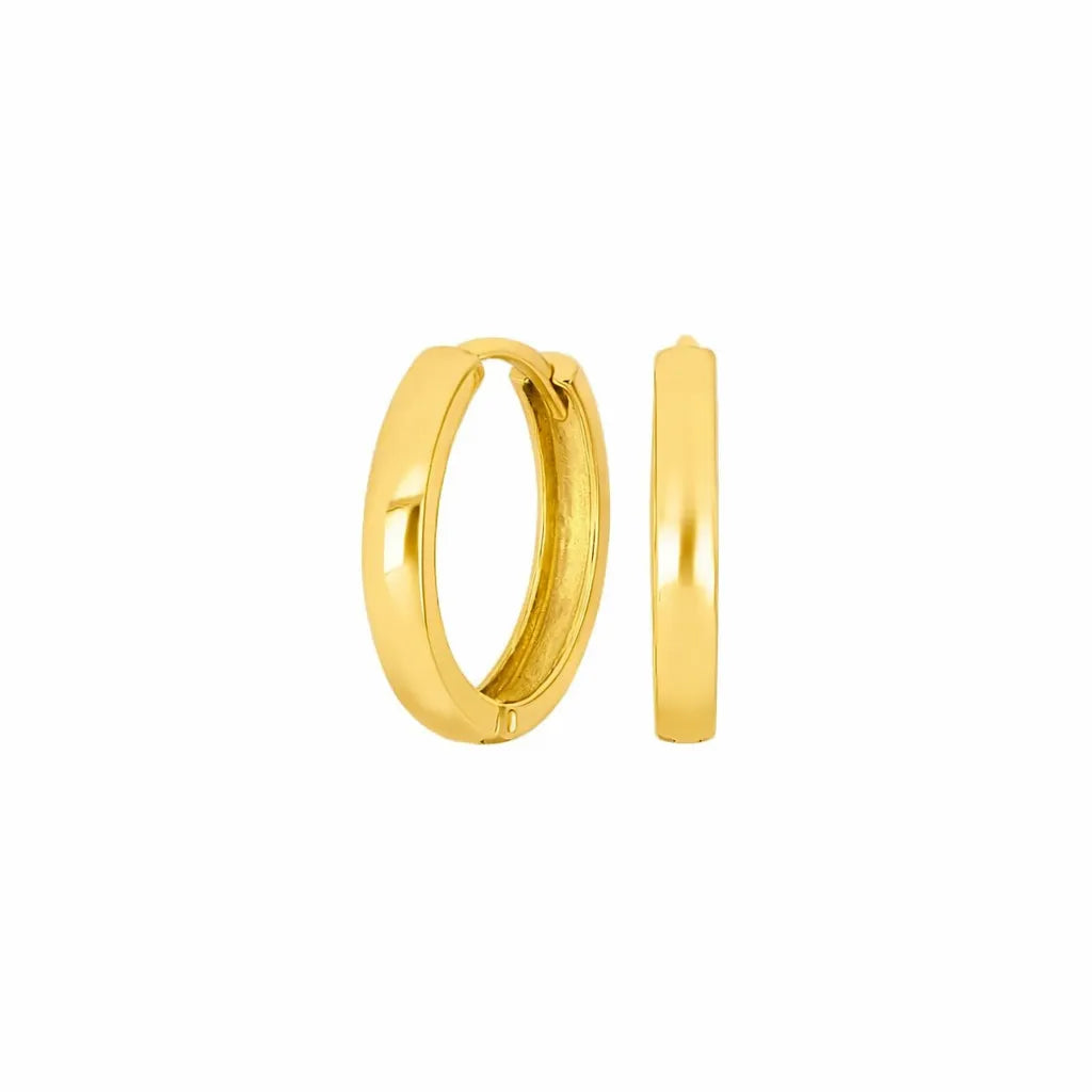 Schlichte Creolen-Ohrringe aus 925 Sterling Silber, wahlweise vergoldet, in glänzendem Minimal-Design für Damen und Teens – ideal für Alltag und elegante Anlässe.