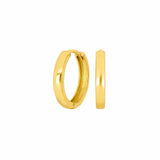 Schlichte Creolen-Ohrringe aus 925 Sterling Silber, wahlweise vergoldet, in glänzendem Minimal-Design für Damen und Teens – ideal für Alltag und elegante Anlässe.