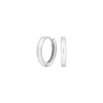 Schlichte Creolen-Ohrringe aus 925 Sterling Silber, wahlweise vergoldet, in glänzendem Minimal-Design für Damen und Teens – ideal für Alltag und elegante Anlässe.
