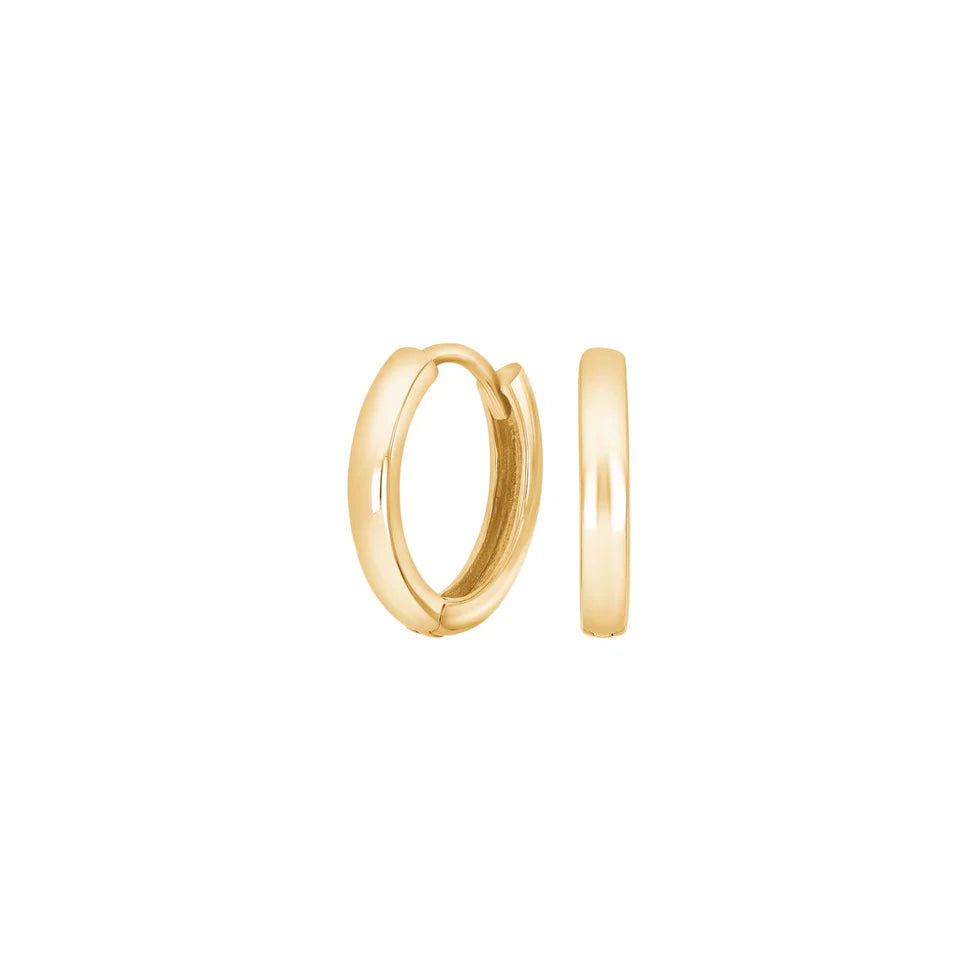 Schlichte Creolen-Ohrringe aus 925 Sterling Silber, wahlweise vergoldet, in glänzendem Minimal-Design für Damen und Teens – ideal für Alltag und elegante Anlässe.