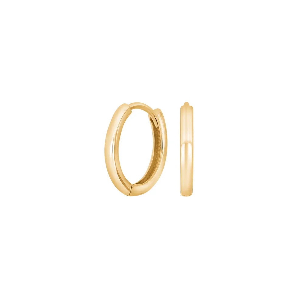 Schlichte Creolen-Ohrringe aus 925 Sterling Silber, wahlweise vergoldet, in glänzendem Minimal-Design für Damen und Teens – ideal für Alltag und elegante Anlässe.