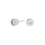 Diese kleinen Damen-Ohrstecker aus 925 Sterling Silber, wahlweise rhodiniert, gelbvergoldet oder rosévergoldet, mit rund gefasstem Zirkonia-Stein sind ideale Basics für stilbewusste Frauen im Alltag und zu besonderen Anlässen.