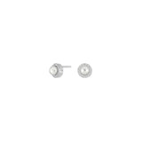 Elegante Damen-Ohrstecker aus 925 Sterling Silber mit runder Perle, schlichtem Design und hohem Tragekomfort – ideal für stilbewusste Frauen.