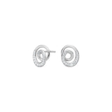 Diese eleganten Damen-Ohrstecker aus 925 Sterling Silber, wahlweise vergoldet, zeigen ein funkelndes Spiral-Design mit Zirkonia und sind ideal für stilbewusste Frauen.