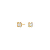 Elegante Damen-Ohrstecker aus 925 Sterling Silber mit funkelnden Zirkonia in Blütenform, ideal für stilbewusste Frauen im Alltag und zu besonderen Anlässen.