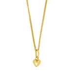 Die Abbildung zeigt eine zarte Kinder-Halskette aus 925 Sterling Silber mit einem herzförmigen Anhänger, der mit strahlenden Zirkonia-Steinen besetzt ist und sich ideal für Mädchen eignet.