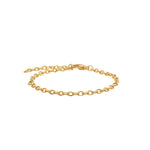 Feines Herrenarmband aus hochwertigem Edelstahl in Silber und Gold mit klassischer Ankerkette und verstellbarer Länge für stilbewusste Herren.