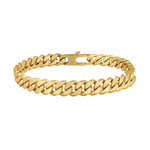 Herrenarmband im Panzerdesign aus hochwertigem Edelstahl mit sicherem Verschluss, wahlweise silberfarben oder goldfarben, ideal für stilbewusste Männer.