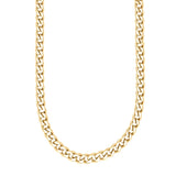 Herren-Panzerkette aus 316L Edelstahl, IPG-vergoldet, hochglanzpoliert; goldene Gliederkette in 60 cm Länge, freigestelltes Produktfoto auf weißem Hintergrund.