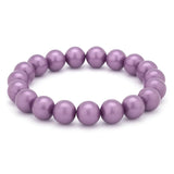 3D Wonderperlen Armband in schimmerndem Lila mit glänzenden, runden Perlen auf elastischem Band – modern, elegant und vielseitig tragbar.