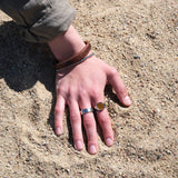 Ring - SON - Edelstahl - gehämmert 8mm