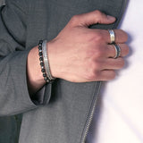 Armband - SON - Edelstahl - geflochtenes Kettendesign 6.5mm